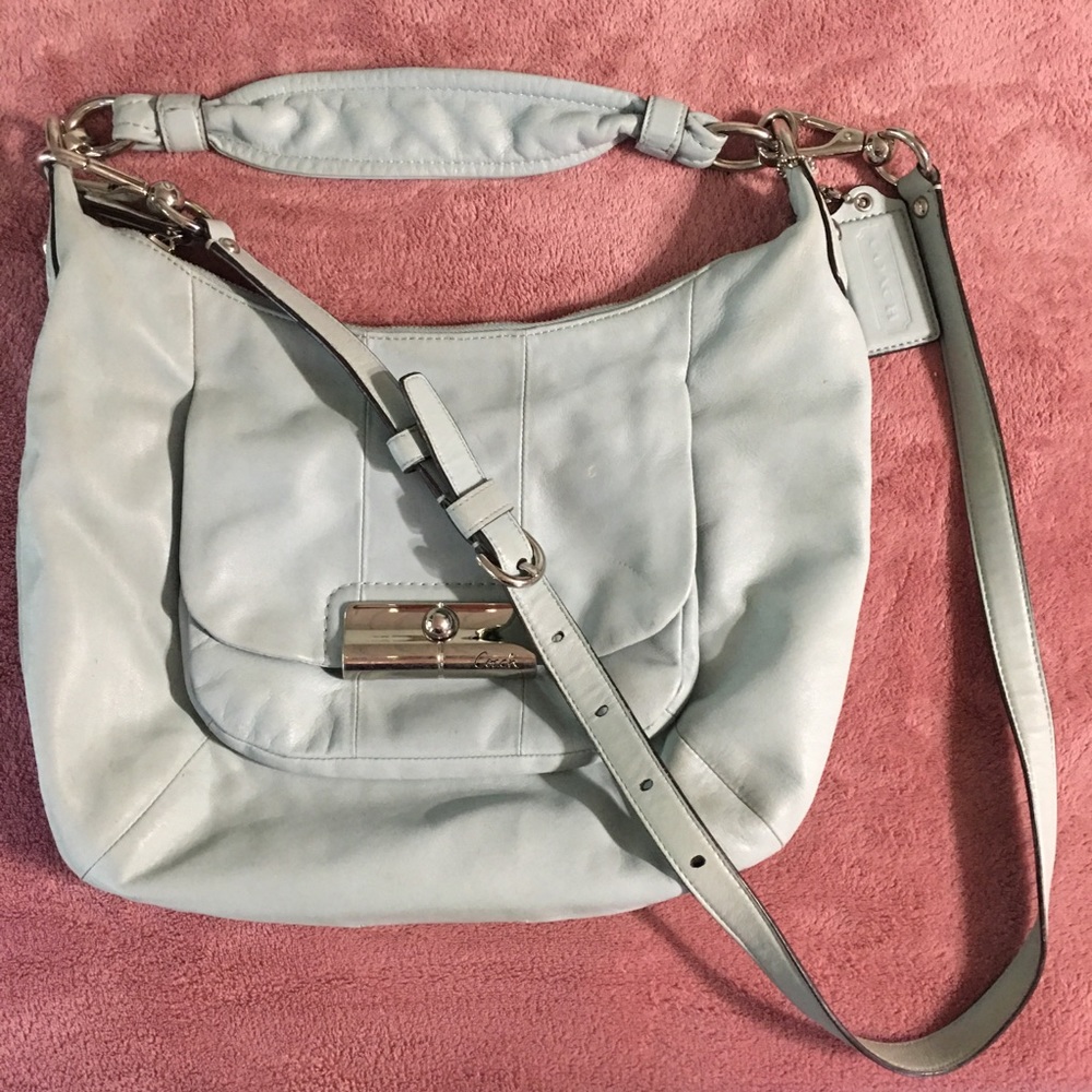 Powder Blue Coach Shoulder bag